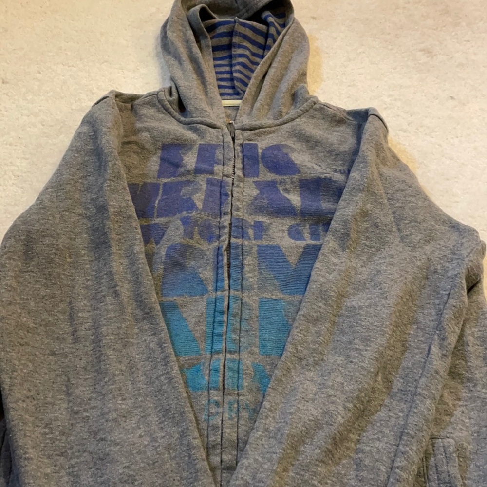 Boys grey hoodie almost like new